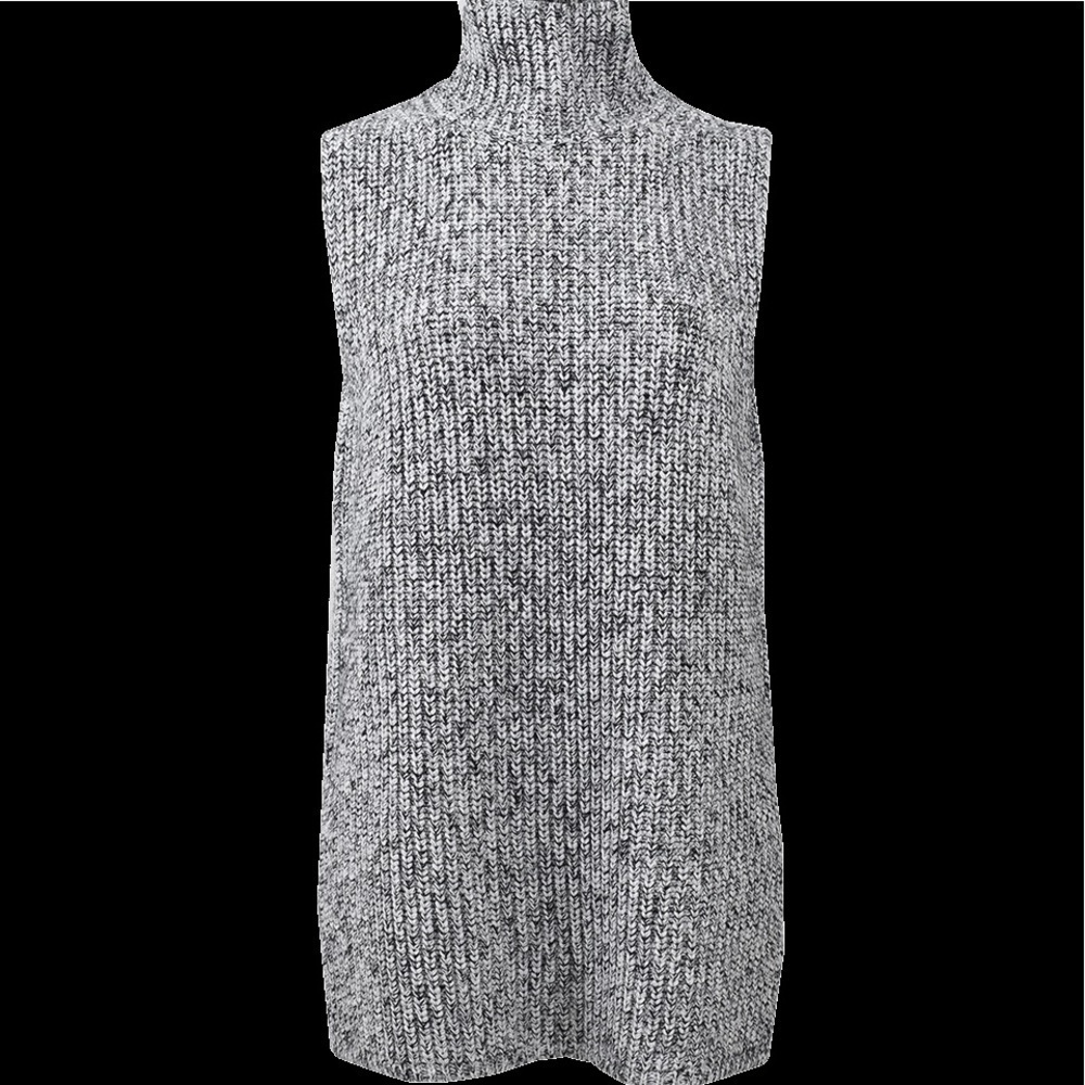 T Alexander Wang Sleeveless Marled Turtleneck